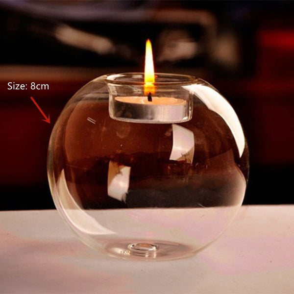 Exquisite Glass Candle Holder