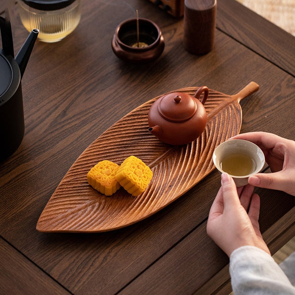 Wooden Leaf Tray