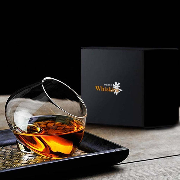 Whisky Globe Decanter & Crystal Wobbling Glass Set