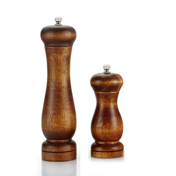 Oak Wood Salt and Pepper Mills