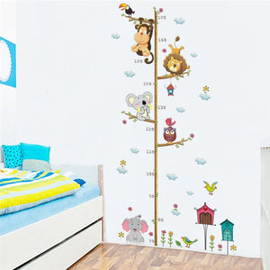 Animal Theme Growth Chart Sticker