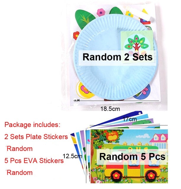 Paper Plate Sticker Craft