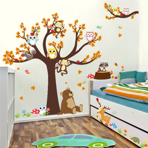 Owl Tree Wall Stickers