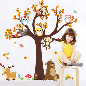 Owl Tree Wall Stickers