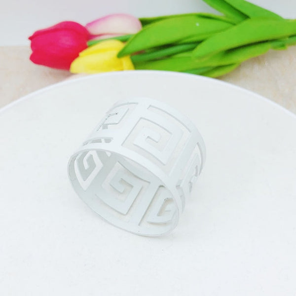 Pattern Napkin Rings - 12Pack