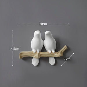 Hand Painted Bird Hanger Hooks