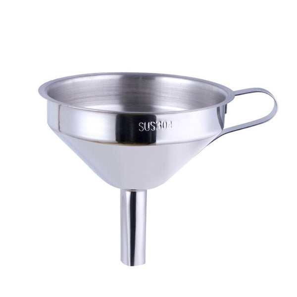 Stylish Stainless Steel Funnel with Strainer