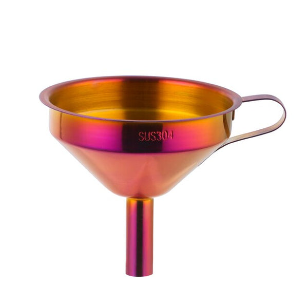 Stylish Stainless Steel Funnel with Strainer