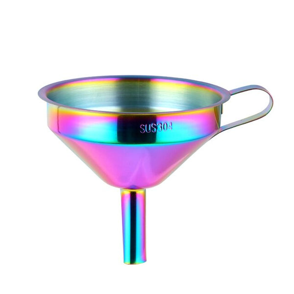 Stylish Stainless Steel Funnel with Strainer