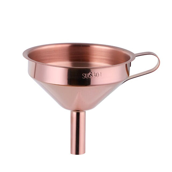 Stylish Stainless Steel Funnel with Strainer