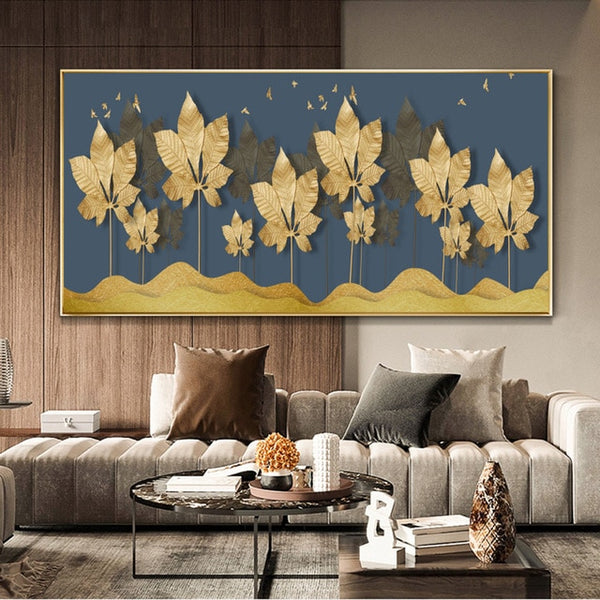 Leaves Canvas Wall Art