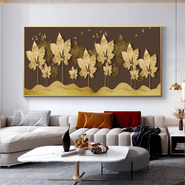 Leaves Canvas Wall Art