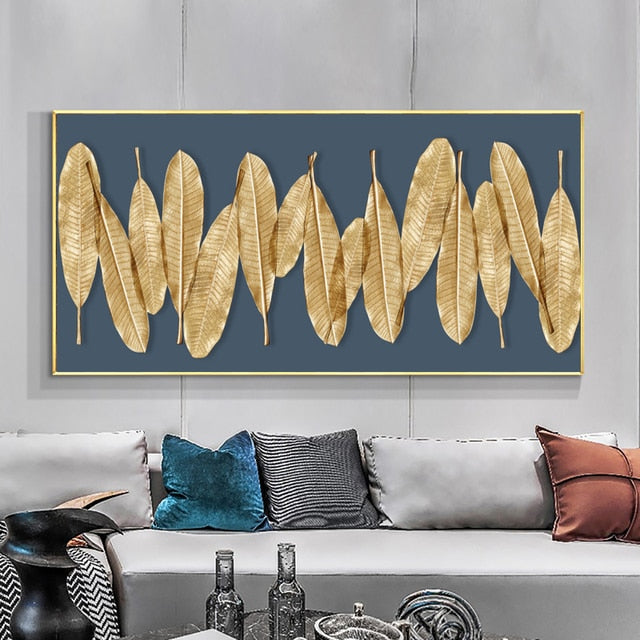 Leaves Canvas Wall Art