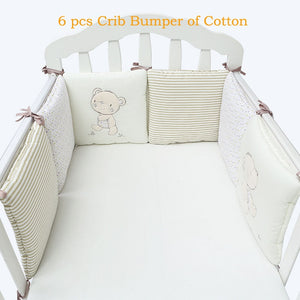 Baby Cot 6pc Bumper Set