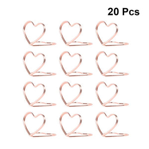 Heart Shape Place Card Holders