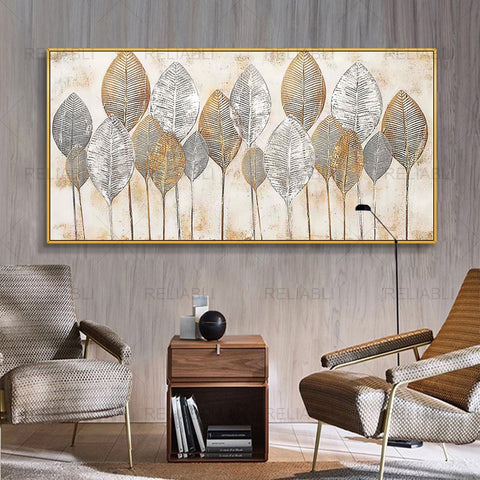 Leaves Canvas Wall Art