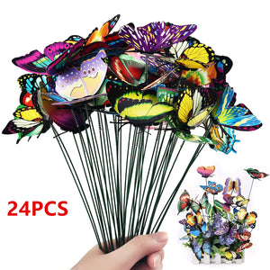 Decorative Butterfly Garden Planter Stakes