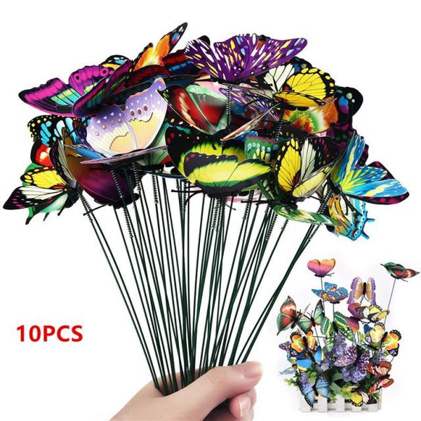 Decorative Butterfly Garden Planter Stakes