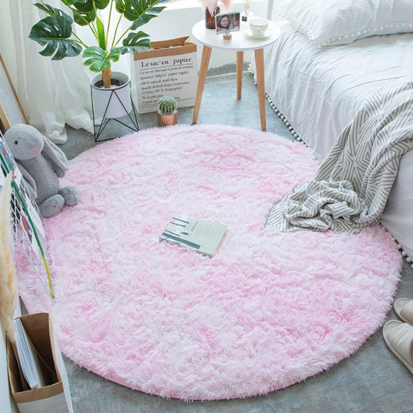 Fluffy Round Rug