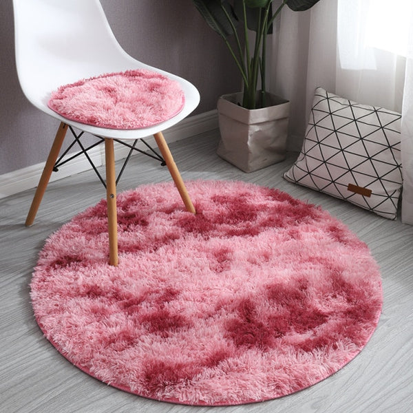 Fluffy Round Rug