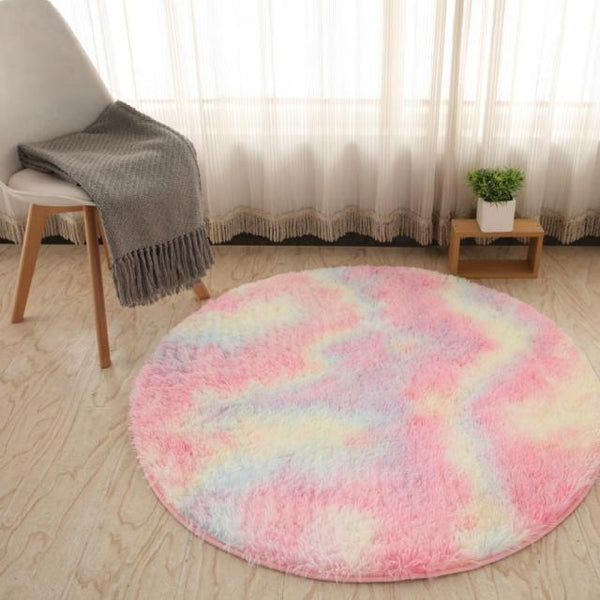 Fluffy Round Rug