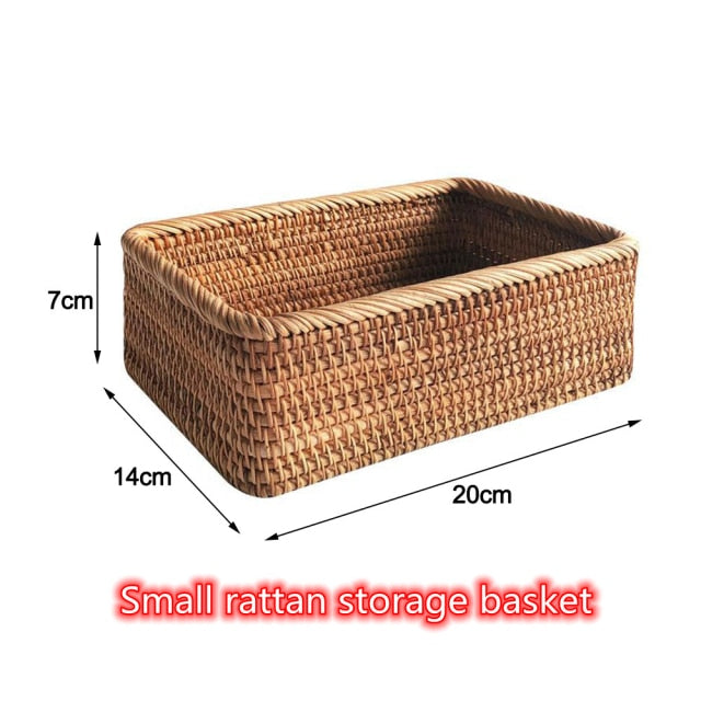 Handwoven Rattan Basket