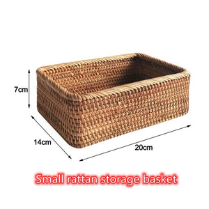 Handwoven Rattan Basket