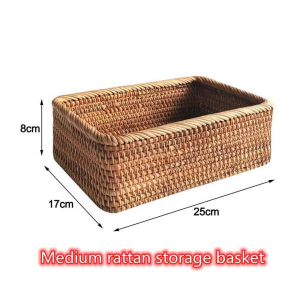 Handwoven Rattan Basket