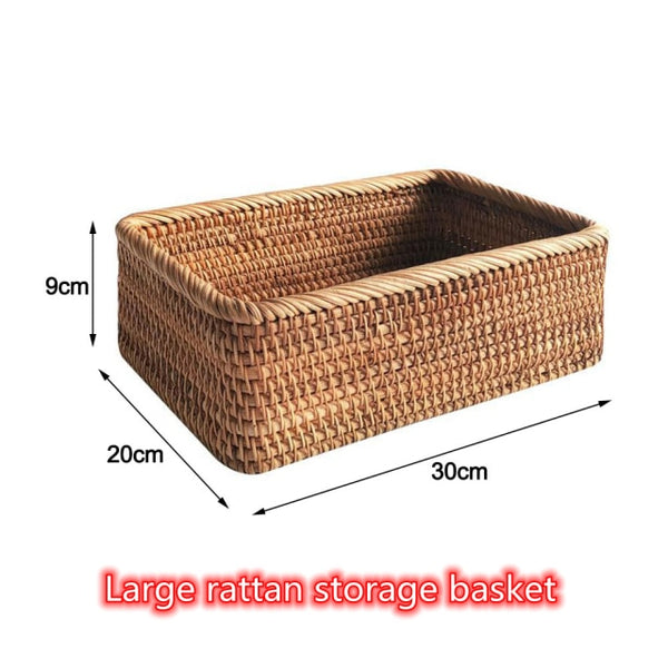 Handwoven Rattan Basket