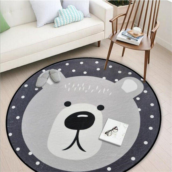 Soft Round Bunny/Bear Rug