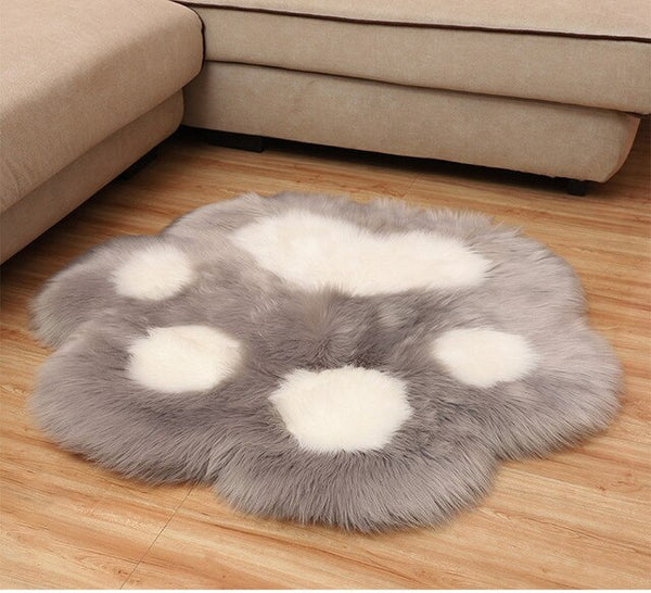 Cat Paw Plush Rug