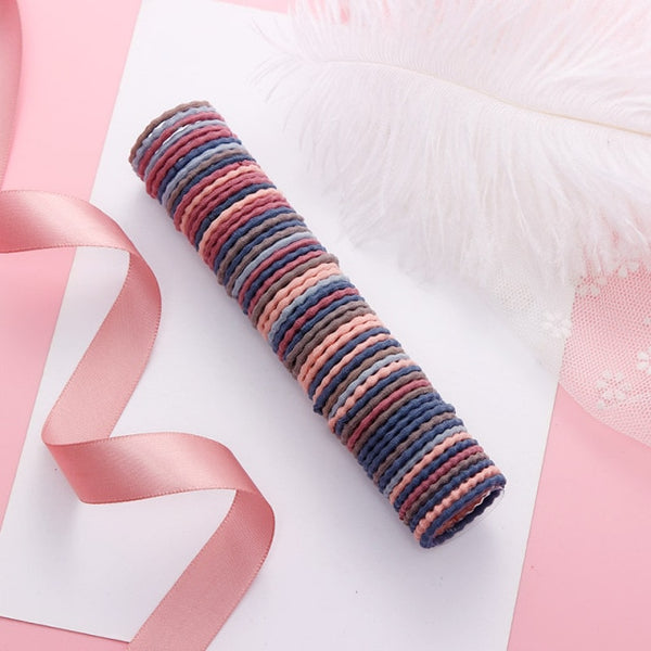 Kids Candy Coloured Soft Elastic Hair Ties