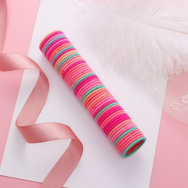 Kids Candy Coloured Soft Elastic Hair Ties