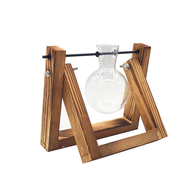 Terrarium Vase in Wooden Frame